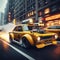 Turbo charged retro New York taxi