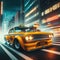 Turbo charged retro New York taxi