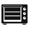 Turbo convection oven icon simple vector. Electric grill stove