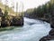 A Turbulent Bend in the Yellowstone River