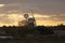 Turf Fen Drainage Mill at Autumn Sunset