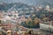 Turin aerial view on Piazza Vittorio