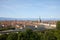 Turin city panoramic view, Mole Antonelliana tower and Po river in a sunny day in Italy