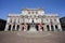 TURIN, ITALY - AUGUST 21, 2021: Palazzo Carignano baroque palace of Turin seat of National Museum of the Italian Risorgimento