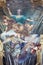 TURIN, ITALY - MARCH 13, 2017: The fresco of cardinal virtues of Hope in cupola of Chiesa della Visitazione