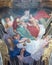 TURIN, ITALY - MARCH 13, 2017: The fresco of cardinal virtues of Love in cupola of Chiesa della Visitazione