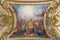 TURIN, ITALY - MARCH 14, 2017: The ceiling fresco of Eucharistic miracle by church Basilica del Corpus Christ Luigi Vacca