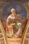 TURIN, ITALY - MARCH 15, 2017: The fresco of St. Augustine doctor of the church in cupola of church Basilica Maria Ausiliatrice