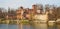 Turin - The panorama of Borgo Medievale castle