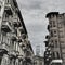 Turin skyline with ancient building and new skyscraper