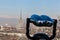 Turin skyline with Mole Antonelliana, the Alps and binoculars