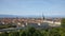 Turin skyline view time lapse, Mole Antonelliana tower and Po river in a sunny day in Italy