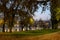 Turin Torino garden with scenic view on river Po