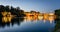 Turin (Torino) river Po and Bridge Umberto I