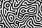 Turing ornament halftone puzzle pattern. labyrinth reaction diffusion