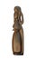 Turkana woman wood sculpture from Kenya isolated
