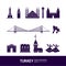 Turke travel destination vector illustration