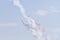 TURKEY/ANTALYA 04/23/2016: Turkish Air Force demonstration team and the F5 fighter aircraft are the demonstration aircraft. The