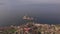 Turkey aydin bafa lake aerial landscape mountains cloudy