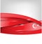 Turkey background with  flag element
