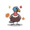 Turkey Bird Female Standing Autumn Fruit Fall Thanksgiving Character Cartoon