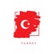 Turkey Brush Logo Vector Design Illustration