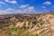 Turkey. Cappadocia. Lunar landscape. Cave