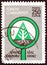 TURKEY - CIRCA 1977: A stamp printed in Turkey from the `Forest Conservation` issue shows tree and roots, circa 1977.