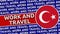 Turkey Circle Flag and Covid-19 Update Titles - 3D Illustration