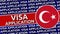 Turkey Circular Flag with Visa Application Titles