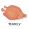 Turkey. Collection of meat products. Vector illustration.