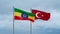 Turkey and Ethiopia flag