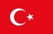 Turkey Flag. National turkish flag.