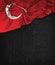 Turkey Flag Vintage on a Grunge Black Chalkboard