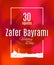 Turkey holiday Zafer Bayrami 30 Agustos