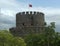 Turkey, Istanbul, Rumeli Hisari castle, the top of the Halil Pasha Tower