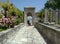 Turkey, Istanbul, Suleymaniye Mah., Suleymaniye Mosque Cemetery, alley of the cemetery