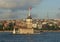 Turkey, Istanbul, view of the Maiden\\\'s Tower (Kiz Kulesi) from the sea