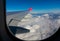 TURKEY - JANUARY 15, 2021: the view is wing of a Turkish airline plane