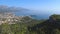 Turkey, Kemer. View from Chalysh mountain on city Kemer. Point of view, hand held