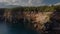 Turkey Likya Yolu An Epic View Of The Cliffs Above The Sea. Aerial Drone View.