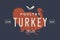 Turkey. Logo with turkey silhouette, text Poultry, Turkey