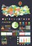 Turkey map and Infographics design elements