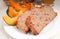 Turkey meatloaf with roasted squash