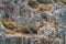 Turkey. the Mediterranean coast.Ruins of the ancient city Kekova destroyed by an earthquake