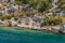 Turkey. the Mediterranean coast.Ruins of the ancient city Kekova destroyed by an earthquake