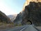 Turkey. Mountains. The tunnel carved into the mountains, the road.