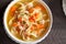 Turkey Noodle Soup top view