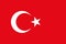 Turkey official flag of country