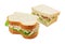 Turkey salad sandwich sliced bread